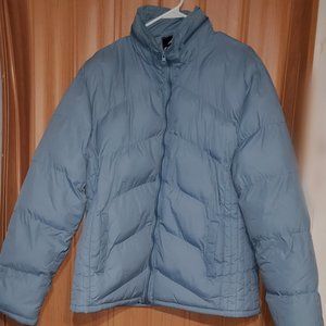 Women's Puff Blue Coat w/ Hood